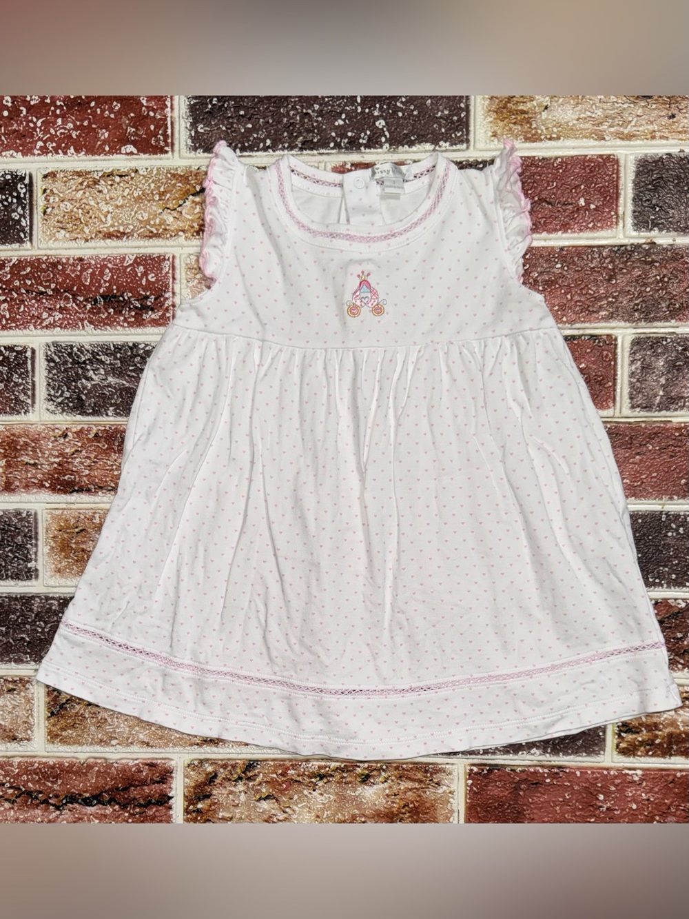 Kissy Kissy Princess carriage Pima cotton dress 3t baby girls boutique